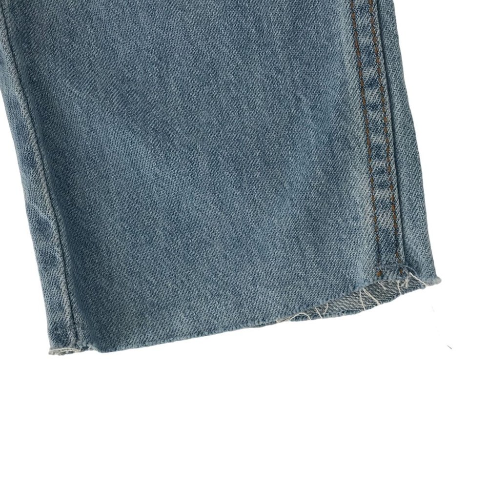 NWT S.O.N.G. Womens Light Blue Distressed High Rise Straight Crop Jeans Size 29 - Picture 5 of 11